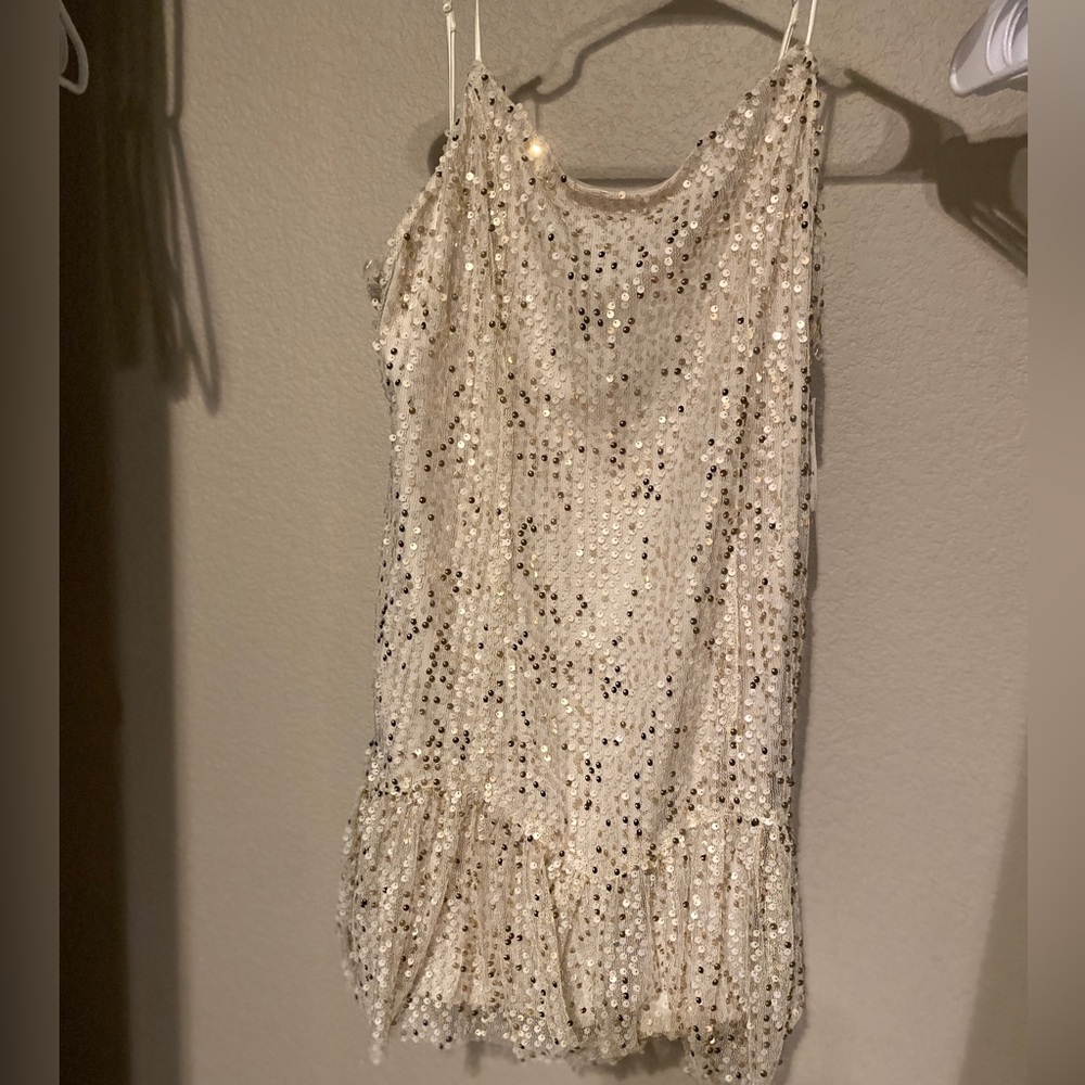 Fun Gold Sequin Dress!